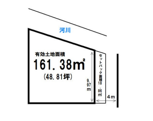 【土地図】 | 嵐山上海道町　建築条件無し売土地