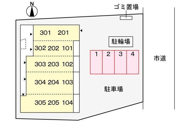 エクセレンス　ジーニアスの区画図