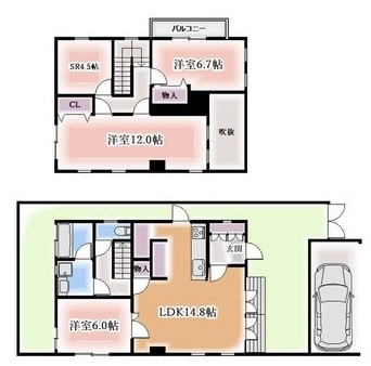 愛知郡東郷町春木台五丁目戸建の間取り