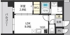 AXIA M-City大阪加賀屋の間取り