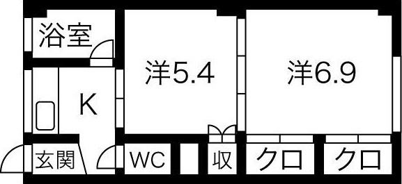 メゾン北加賀屋(旧:マンション西島)の間取り