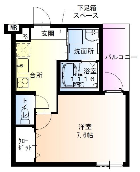 フジパレス東加賀屋の間取り