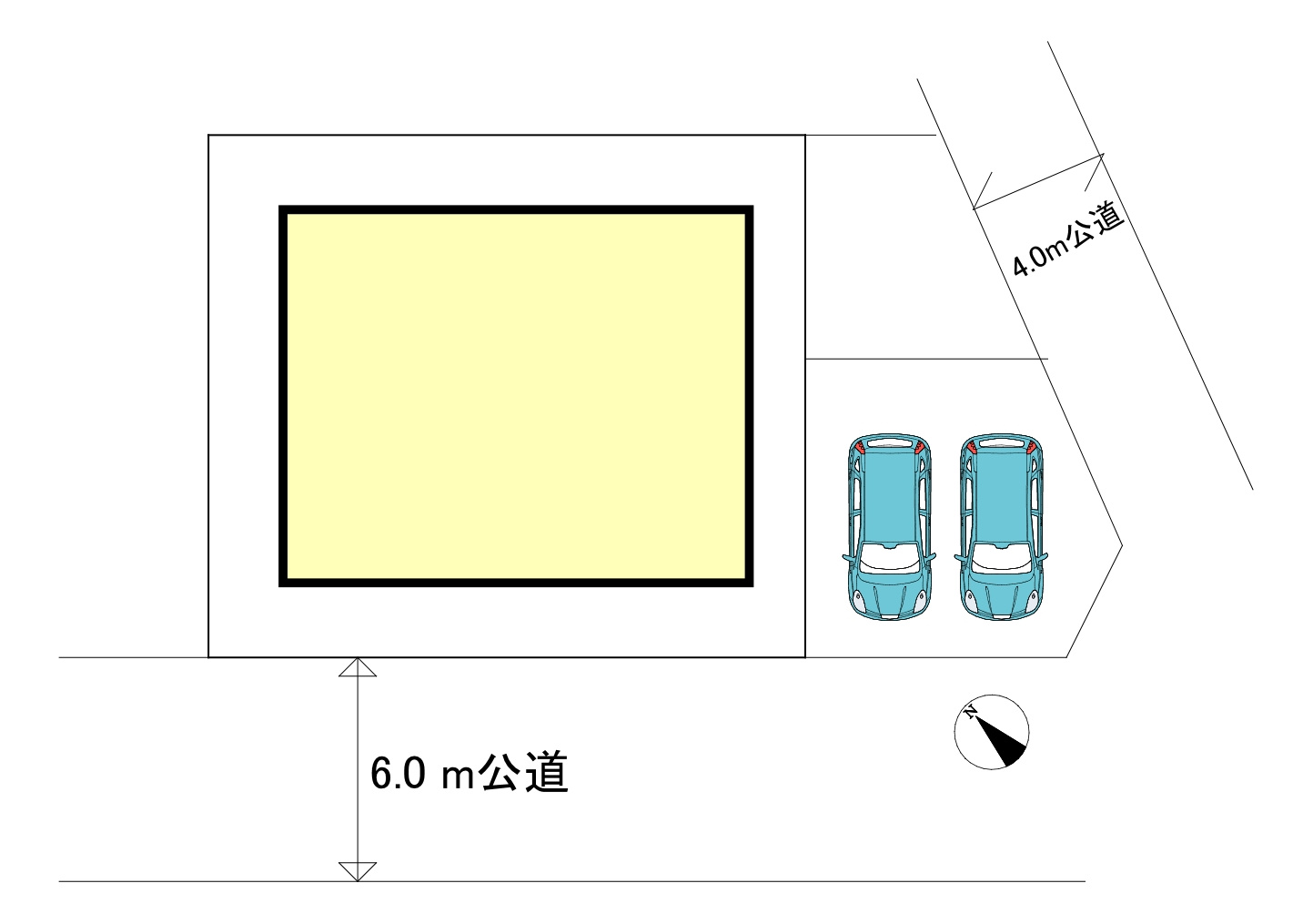 【中古戸建】知多市岡田字善坪の区画図|全体区画数｜全1棟
◆駐車2台可能！(但し、車種による)
◎まずは、お気軽にお問い合わせください。現地を案内しながら周辺環境も見て頂けます。