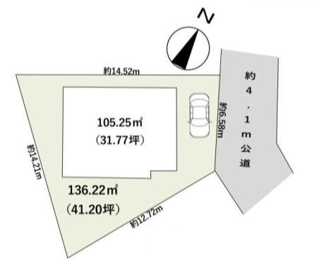 久喜市野久喜　中古一戸建て　の区画図