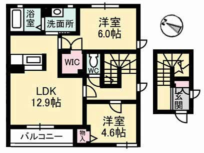 ル・シェモア　I の間取り