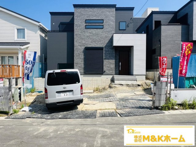 知多市日長字辰新田　全6棟　1号棟の外観|R8.7.16撮影　並列駐車3台可能☆