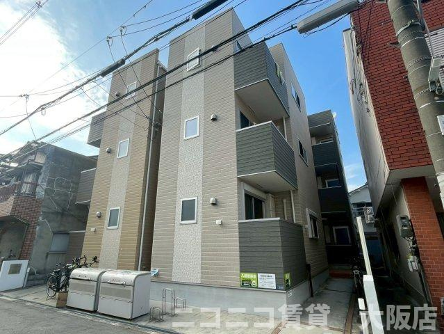 大阪市旭区大宮１丁目のアパートの外観