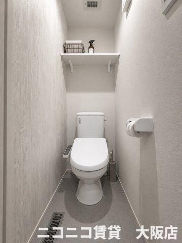 大阪市旭区大宮１丁目のアパートのトイレ|CG画像です。家具家電付きではありません