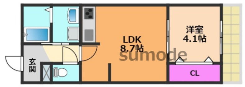 YOSHIDAマンションの間取り