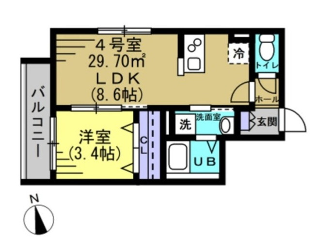 【間取り】 | シャン・エトワール都賀