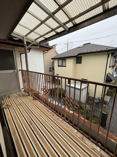東大和市清水貸家のバルコニー