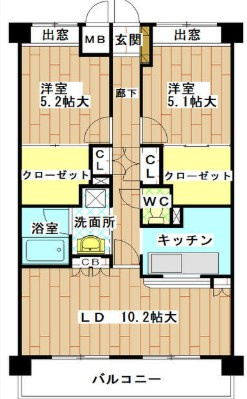フレールⅢ【仲介手数料：50％OFF】対象物件！の間取り