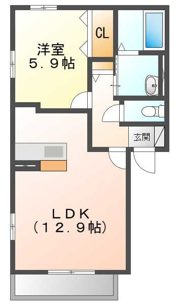 ラ・セーヌ築港新町の間取り