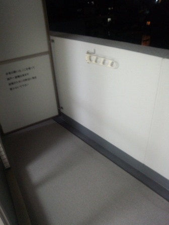 ライジングプレイス浅草四番館のバルコニー