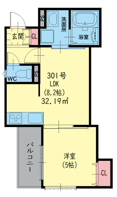 ラモーナ玉出東Ⅱの間取り|ラモーナ玉出東Ⅱ　間取り