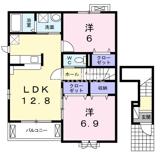 インサイドⅡの間取り|間取図