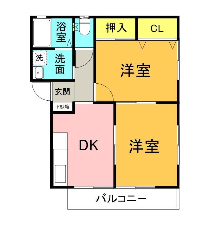 ハイツボヌールの間取り