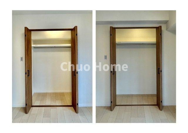 白鳥ダイヤモンドマンションの収納|居室にはクローゼットを完備し、自由度の高い家具の配置が叶うシンプルな空間です。お子様の成長と必要になる子供部屋を与えるにはぴったりの間取りですね。