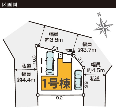 市川市稲荷木２丁目１２期の区画図