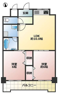 【間取り】 | ヴェルドール豊中栗ケ丘