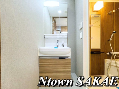 【独立洗面台】 | メイクス矢場町 | 独立洗面台、小物を置くことができて便利です