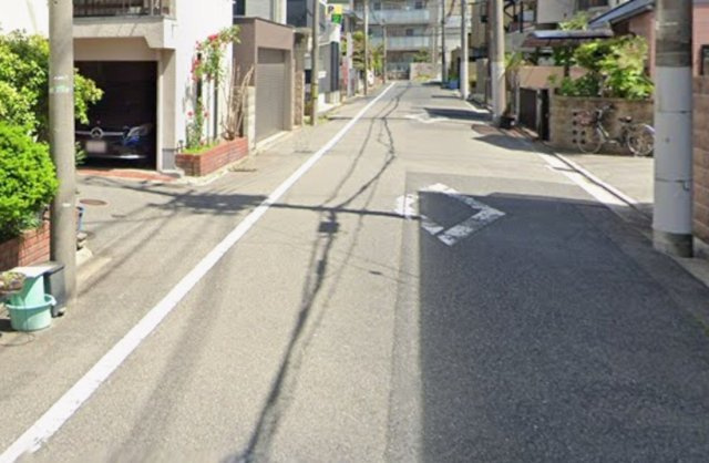 甲子園洲鳥町の前面道路含む現地写真