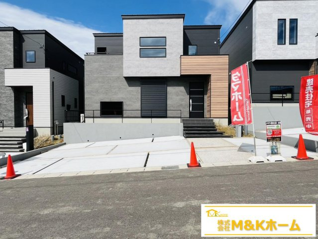知多市日長字辰新田　全6棟　2号棟の前面道路含む現地写真|並列駐車3台可能☆