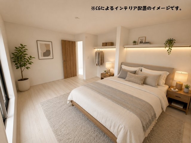 宜野湾市野嵩新築戸建て1号棟の居間・リビング|※CGによるイメージ画像となっています。