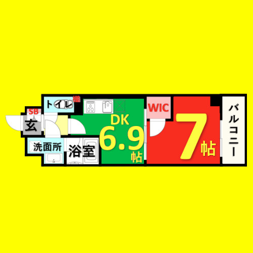 MX-I　名古屋市賃貸　仲介手数料無料の間取り