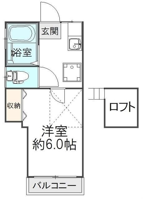 日乃出コーポの間取り