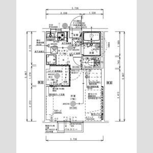 メゾンあまかわの間取り|リノベーション物件・2口コンロ付キッチン・ウォークインクローゼット・温水洗浄便座・エアコン1台付