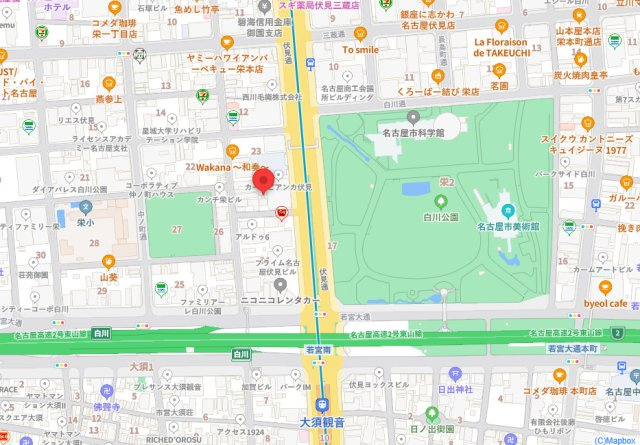 メゾン白川の地図