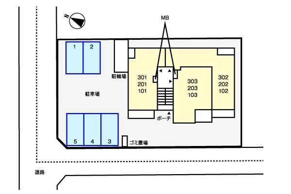 【駐車場】 | クリスタルメゾンしらかば
