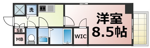 【間取り】 | エスリード大阪城アクシス　仲介手数料無料