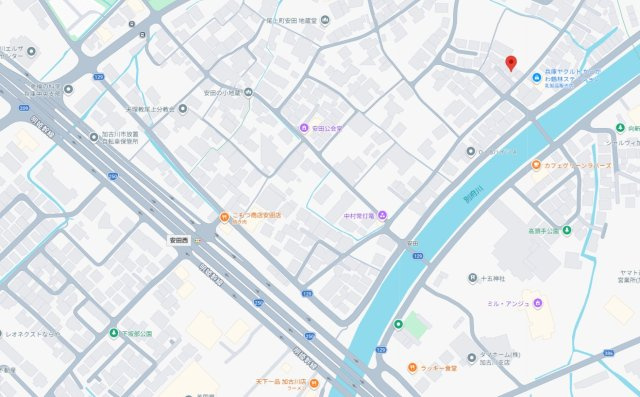 加古川市尾上町安田　新築の地図