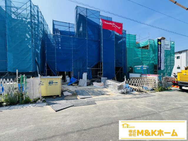 知多市日長字辰新田　全6棟　6号棟の前面道路含む現地写真|R8.7.16撮影　床暖房完備☆