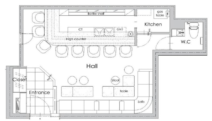 ＧＯＴＳ北新地ビル５号館の間取り