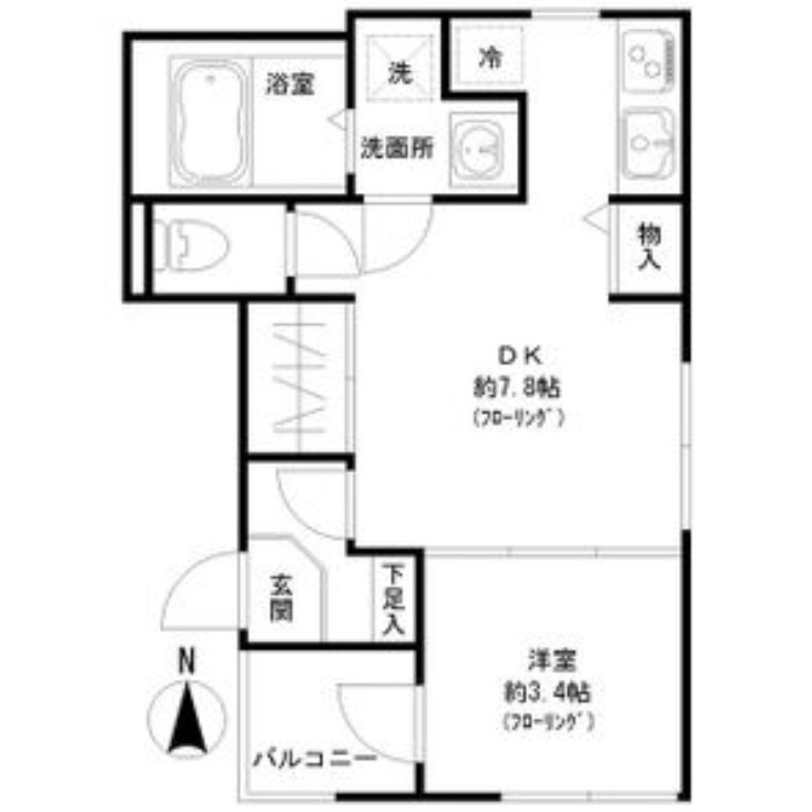 ハーモニーテラス二番Ⅶの間取り