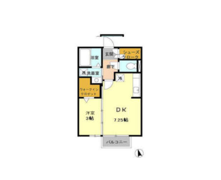セジュールアラコ　A　　刈谷市近郊の賃貸はクラスホーム刈谷店の間取り