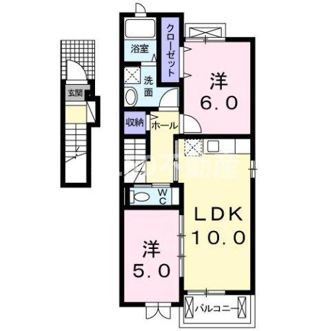 フローラＳＳＪの間取り