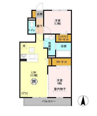 Ｌｏｂｅｌｌｉａ ＴＯＲＯ　Ⅱの間取り