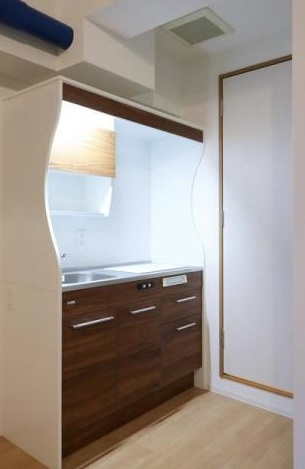 大阪市中央区谷町６丁目の賃貸マンションのキッチン