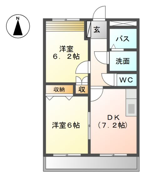 アンビションⅠの間取り