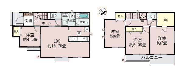 伊奈町栄4丁目220番　新築一戸建て　ハートフルタウン　B