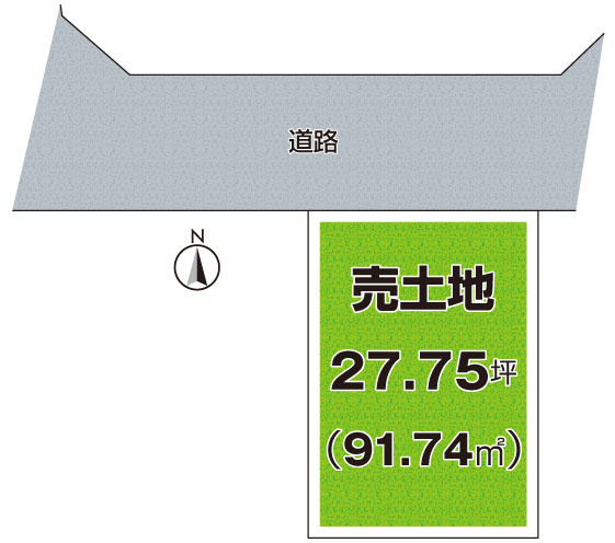 ■守口市大久保町　売土地の土地図