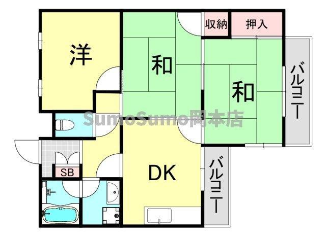 ジーライズ東灘深江の間取り