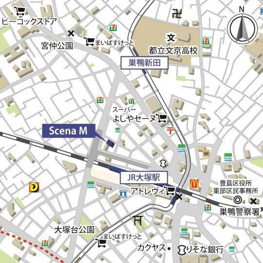 Ｓｃｅｎａ　Ｍの地図