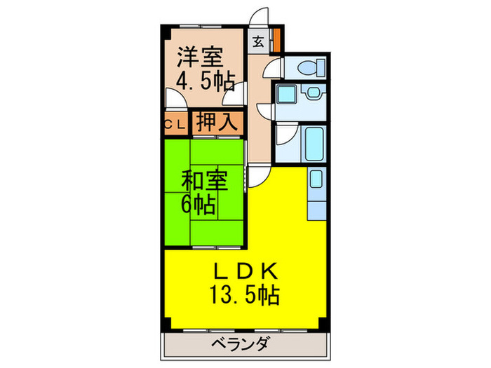 シャルマンコーポ壱番館の間取り