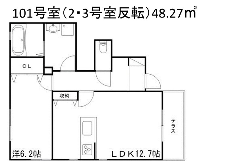 サンサージュ加納原田Ⅱの間取り