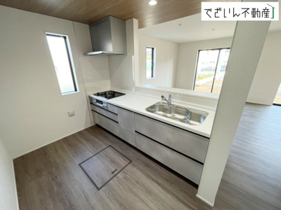 【キッチン】 | GRAFARE鴻巣市下忍3期　新築住宅 | ≪2号棟≫
現地(2026年7月撮影)